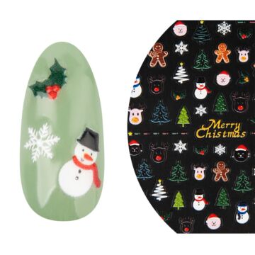 Emmi-Nail 5D Art Nail Sticker Santa Claus 1